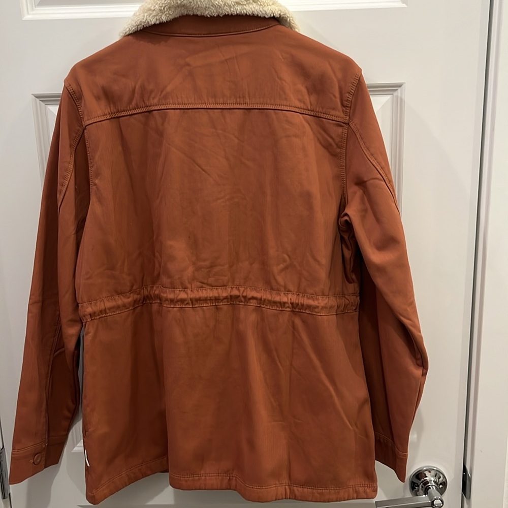 Hang Ten Ladies NWT copper utility jacket, fleece lined sz L - Picture 7 of 10